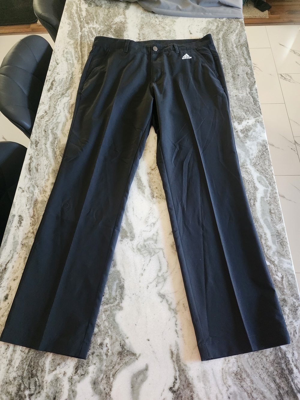 adidas Men’s Black Straight-Leg Performance Pants